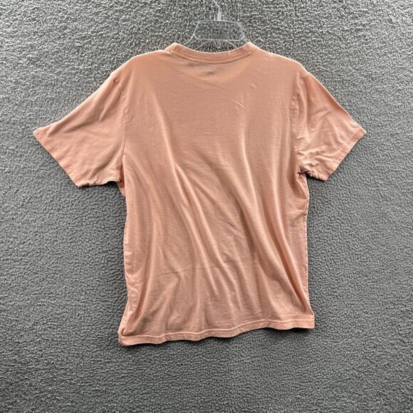 Free Planet Women Top Extra Large Peach Short‎ Sleeve Pullover Shirt Pocket - Picture 2 of 9